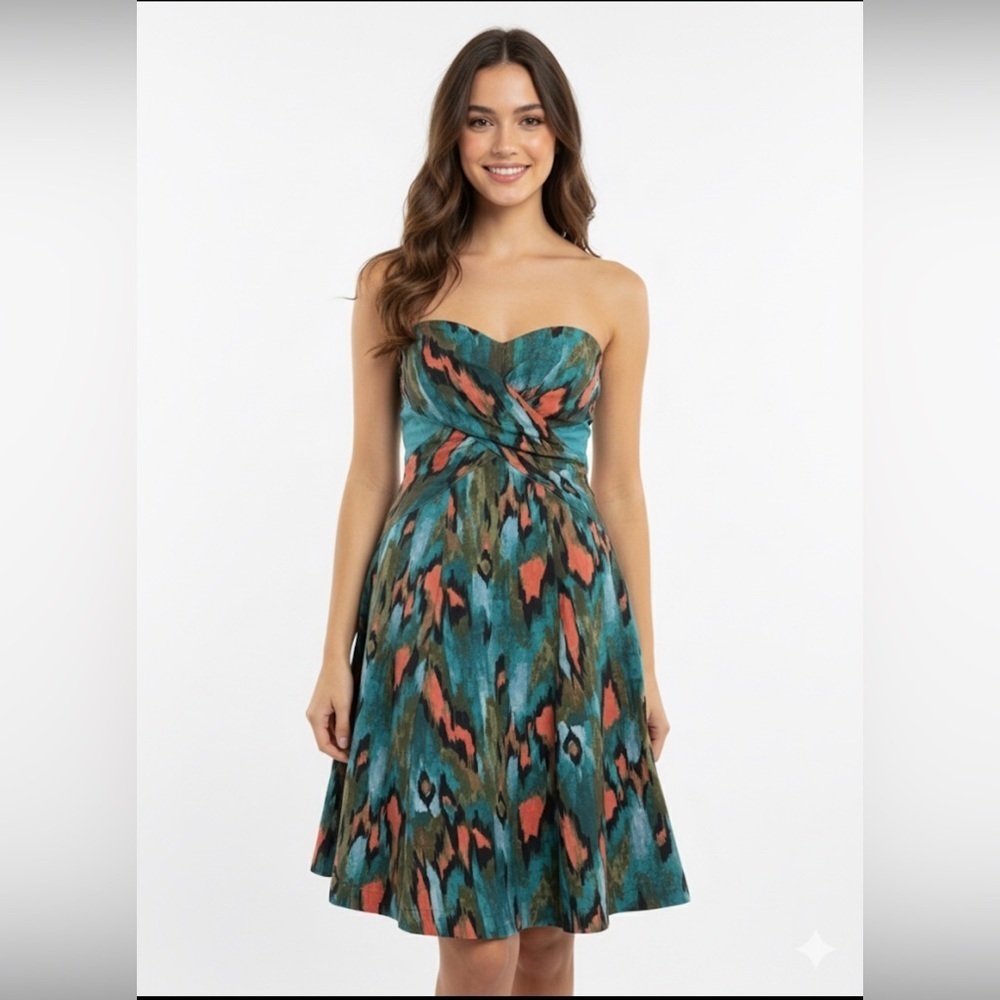 Anthropology girls from savoy Elegant Kids Formal Dress in Teal and Coral